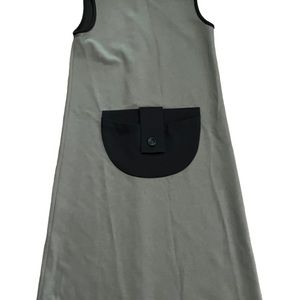Maple & Cliff Green Dress/ Jumper With Large Black Pocket XS